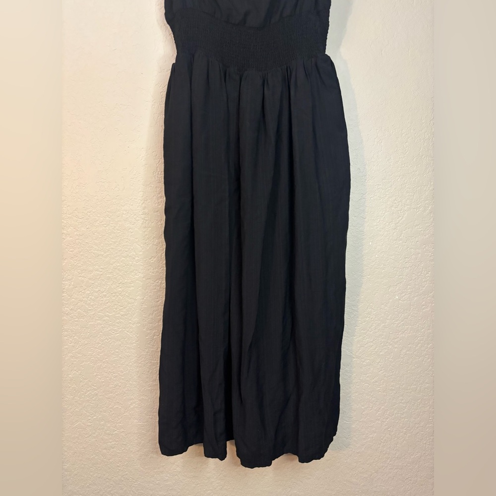 Lulu's Full Heart Black Smocked Midi Dress Size XL - Picture 9 of 14